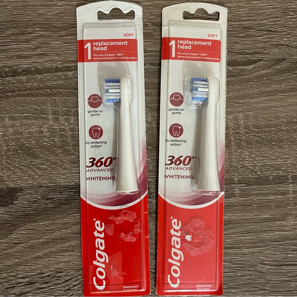 Colgate 360 Advanced Whitening Electric Toothbrush Replacement Head Set